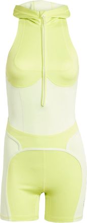 adidas ADIDAS by Stella McCartney Womens Hooded Bodysuit - Light Green Recycled Material - Size X-Small