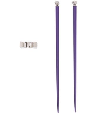 Shanghai Tang Year of the Dog Chinese Zodiac chopsticks - unisex - Wood/Brass - OS - Purple