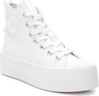 Xti Womens Refresh Hi-Cut Sneakers In White