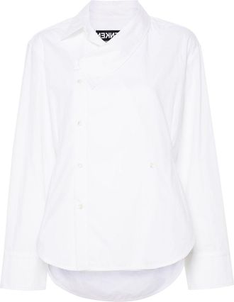 Frenken Cross Asymetric shirt - women - Cotton - 36 - White