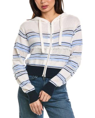 Brodie Handbag Stripe Cashmere Hoodie