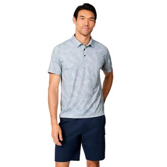Free Country Mens SunFree UPF Printed Polo Shirt