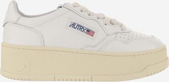 Autry Medalist-platform lage leren sneakers