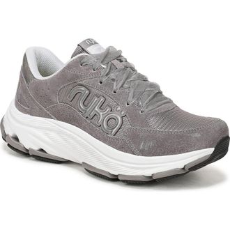 Ryk&auml; Devotion X Max Classic Sneaker in Grey Suede at Nordstrom Rack, Size 6.5