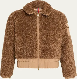 Moncler Coligny Teddy Short Down Jacket