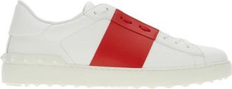Valentino Garavani Calfskin Open Sneaker - Heren - Sneakers - Wit - 44 EU - Leer - Schoenen