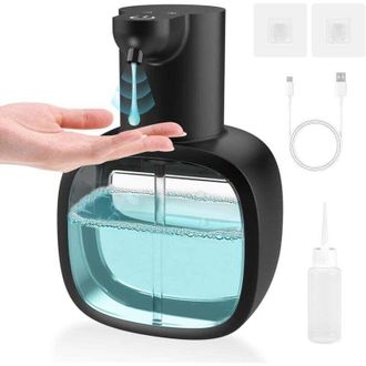 OEM Dispensador Autom&aacute;tico De Jab&oacute;n Usb-c - Accesorio De Ba&ntilde;o - Montaje En Pared - 500 Ml - Dispensador De Jab&oacute;n El&eacute;ctrico Con Sensor - Ajustable - Negro 