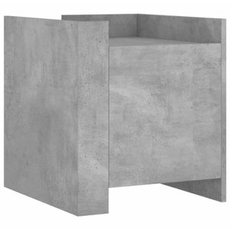 vidaXL Comodino Grigio Cemento 45x50x50 cm in Truciolato - Vidaxl