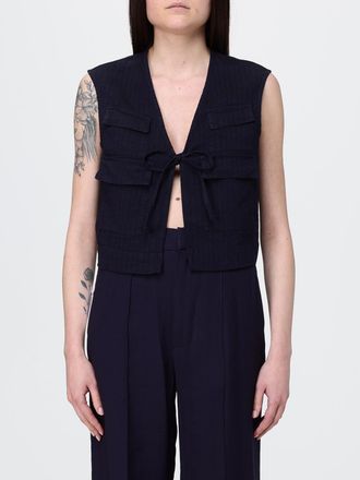 Barena Gilet Barena in misto lino