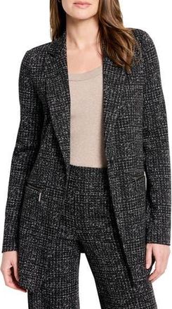 Nic+Zoe Dotty Grid Zip Pocket Blazer in Black Multi at Nordstrom Rack, Size X-Small