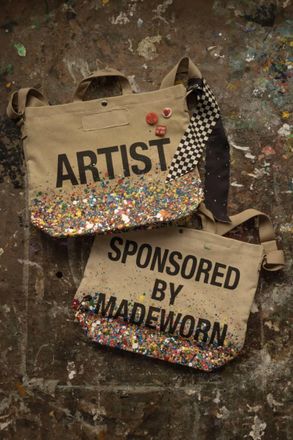 MadeWorn Unisex Artist Tote Bag In Canvas