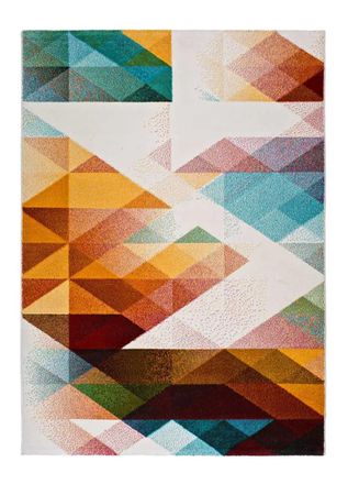 Atticgo Alfombra geom&eacute;trica multicolor 160x230 cm