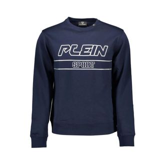 Plein Sport Cotton Sweater - Sweatshirts & Hoodies - Hombre - Azul - M