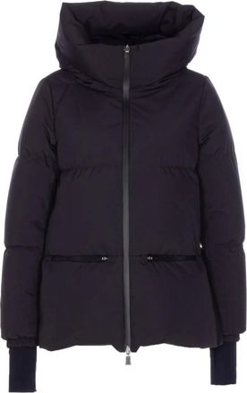 Herno Black 2Layers Hooded Short Jacket