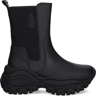 Buffalo Lola chelsea boots - women - Rubber/Fabric/Fabric/Polyurethane - 38 - Black