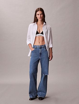 Calvin Klein Ultra High Rise Wide Leg Jeans