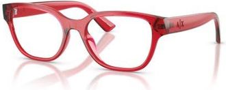 A|X Armani Exchange 53mm Cat Eye optical glasses in Violet at Nordstrom