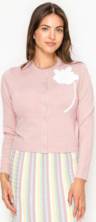 YAL New York Pink Floral Appliqu&eacute; Cardigan