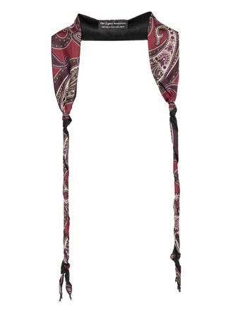 Our Legacy paisley-print twisted scarf - unisex - Fabric - One Size - Red