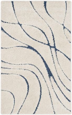 Safavieh Alfombra crema/azul 122 x 183 cm