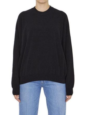 Alexander Wang Alexander Wang Womens Sweatshirt With Logo - Black - Size Small
