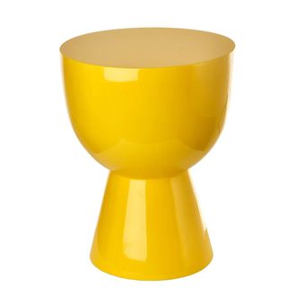 Pols Potten Tip Tap Hocker, H 46 cm, gelb