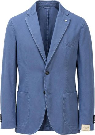 L.B.M. 1911 Katoenen Blazer - Heren - Blazers - Blauw - M - Katoen - Jassen
