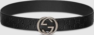 Gucci Reversible Belt With Interlocking G Buckle, Size 105