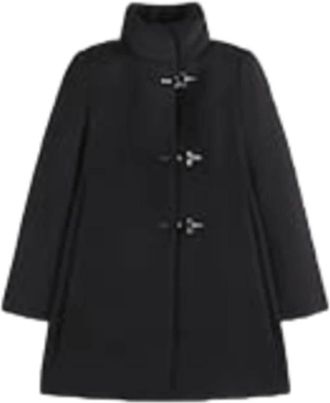 Fay Single-Breasted Coats, female, Black, L, Romantic Coat