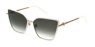 Furla SFU890 08MZ Womens Sunglasses White Size 62