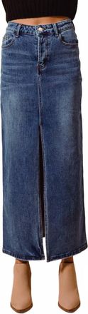 So Me Carol Anne Skirt In Dark Denim