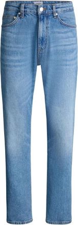 Joop Klassieke katoenen jeans met rechte pijpen voor heren - Heren - Regular Fit Jeans - Blauw - W35 L34 - Katoen - Jeans