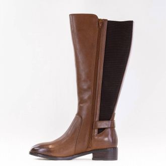 Salvia Womens Nan Tall Boot In Tan Calf Leather