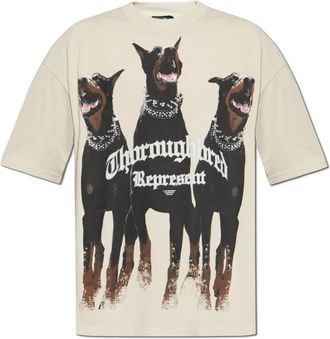 Represent Thoroughbred T-shirt - Heren - T-shirts - Beige - S - Katoen - Tops