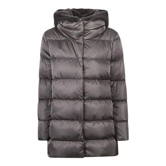 Herno Dames, Jassen, Grijs, Maat: S Poliester