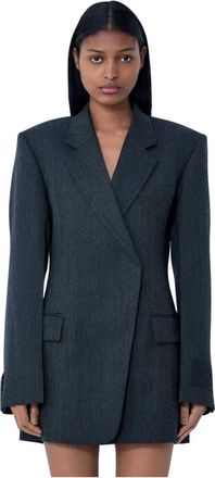 Alexander Wang Tailored Wool Blazer Dress - Dames - Korte kleedjes - Zwart - M - Wol - Kleedjes