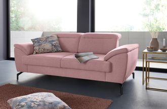 Sit&more 2-Sitzer »Percy« 15 cm Fusshöhe, Sitztiefenverstellung, wahlweise Kopfteilverstellung