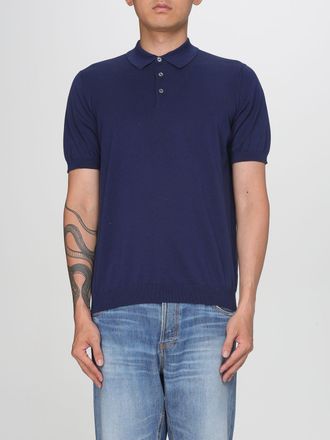 Tシャツ・カットソー Drumohr SS22 TRICOT S/S POLO (D0GN202 090 795 BLUE) Drumohr: Blue Polo Shirts now up to −80% | Stylight