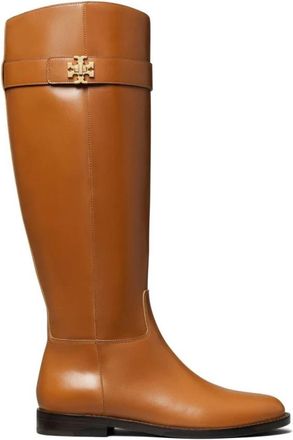 Tory Burch Sierra Cognac Rijlaars - Dames - Hoge Laarzen - Bruin - 36 EU - Leer - Schoenen