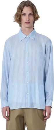 Dries Van Noten Klassiek Overhemd met Knoopsluiting - Heren - Casual Overhemden - Blauw - M - Overhemden