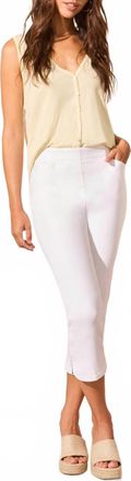 Tribal Flatten-It Pull-On Capri Pants In White