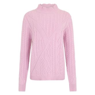 Malo Dames, Truien, Roze, Maat: XS Kasjmier