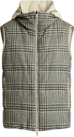 Kiton Omkeerbaar Zijde Kasjmier Gilet - Dames - Bodywarmers - Grijs - M - Kasjmier - Jassen