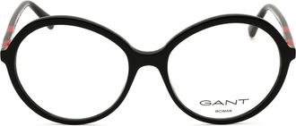 GANT GA4148 Round Acetate Eyeglasses - Black