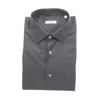 Robert Friedman Formal Shirts, male, Black, Size: 2XL Slim Fit Formal Dress Shirt