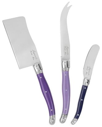 French Home Laguiole Set Of 3 Cheese Knives