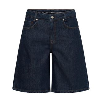 MY ESSENTIAL WARDROBE MWZita 139 High X-Wide Shorts - Dames - Denim shorts - Blauw - W27 - Katoen - Korte Broeken