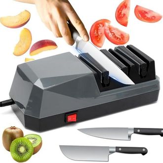OEM Afilador De Cuchillos El&eacute;ctrico, Afilador De Cuchillos De Cocina Profesional De Diamante De 3 Etapas Afilador De Cuchillos Afilador De Cuchillos De Di