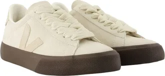 Veja Womens Campo Bold Sneaker Beige Calfskin