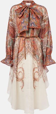 Zimmermann Abito midi Rhiannon in ramia